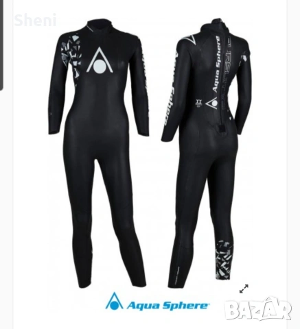 Нов дамски неопрен Aqua Sphere Pursuit V3, Yamamoto 38, M/L, 4/2 мм