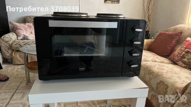 Мини готварска печка Beko BMOH 30B, използвана, гаранция, снимка 3 - Печки, фурни - 55006746