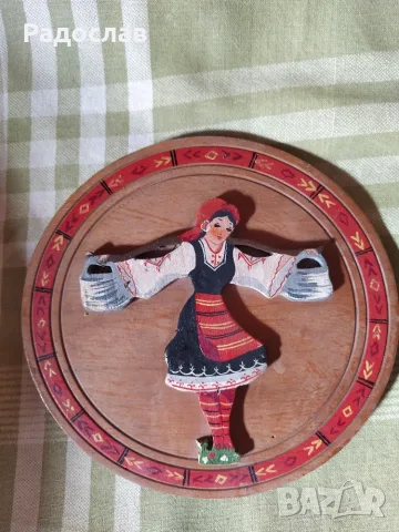 Българска стара чиния за стена 