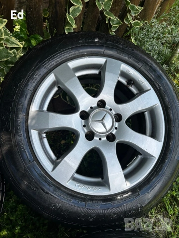 Оригинални джанти Mercedes 15” 5x112 ET37 с гуми 205/60 R15 – 150€, снимка 5 - Автомобили и джипове - 54892570