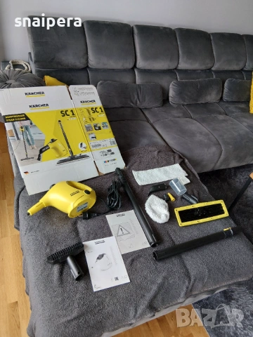 Парочистачка KARCHER SC 1, 1200W, 3 bar, 250 мл, 5 м, снимка 10 - Парочистачки и Водоструйки - 54494769
