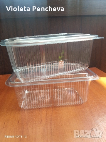 Контейнер за храна ПЕТ 1000мл.