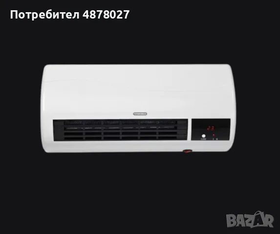 Печка керамична , TR-2025W, 2000W, стенна, снимка 2 - Други стоки за дома - 55424829