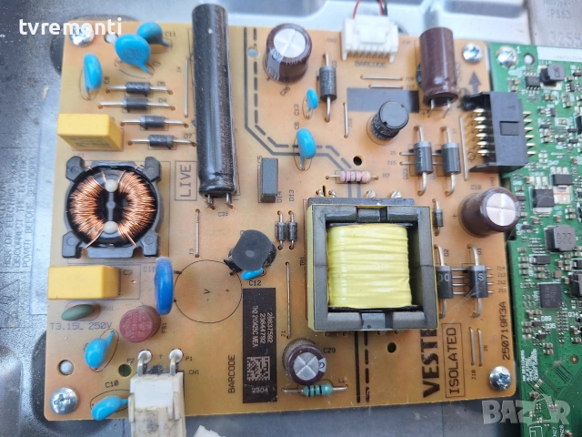 POWER BOARD 17IPS63, for 32inc DISPLAY VES315WNGL-L3-N91 ,  JVC модел LT-32VH3905