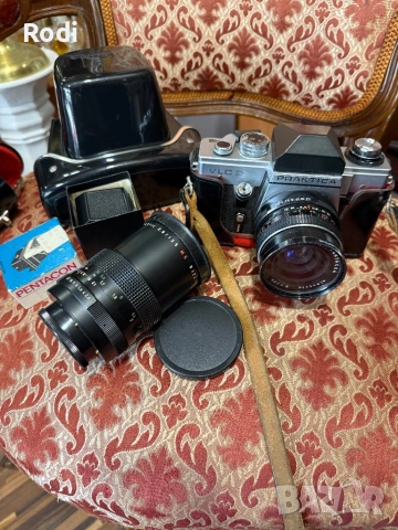стар фотоапарат praktica pentagon vlc2, снимка 4 - Фотоапарати - 54111408