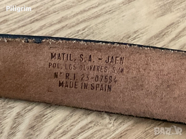 Винтидж кожен колан Matil, S.A. Jaen , Испания., снимка 6 - Колани - 55099677