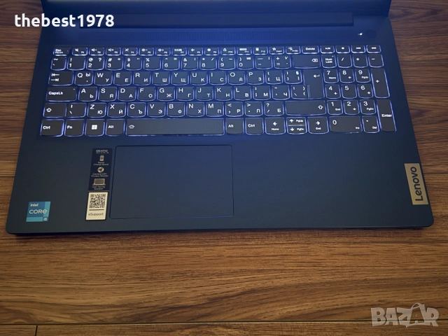 15.6 Lenovo Slim 3`Core i5-12450H/16GB DDR5/512GB NVMe/Full HD IPS/Подсветка/Бат 8ч, снимка 4 - Лаптопи за работа - 54237089