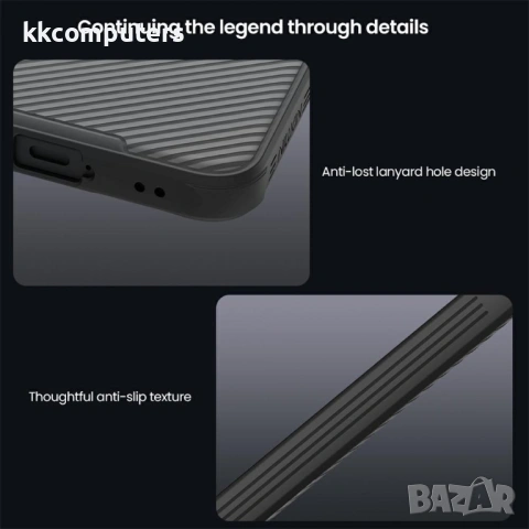NILLKIN Camshield Pro Магнитен Калъф за Samsung A57 5G - TPU+PC, Плъзгащо капаче, Прозрачно-черен, снимка 9 - Калъфи, кейсове - 53973189
