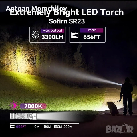LED фенер Sofirn SR23 3300LM UV 365nm USB-C IPX8, снимка 11 - Къмпинг осветление - 55251116