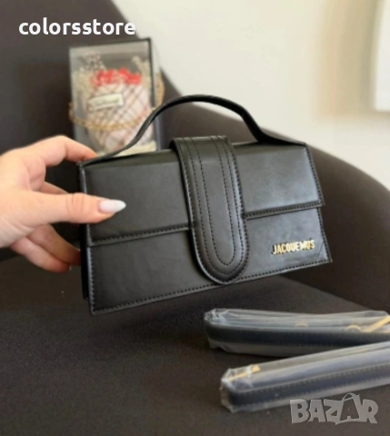 Черна чанта Jacouemus-IM155j, снимка 2 - Чанти - 54355227