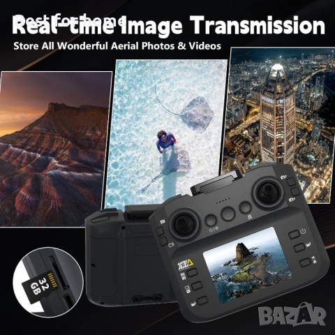 Toladrone TD12LCD Дрон с камера, Сгъваем RC Дрон с LCD екран Дистанционно управление , снимка 2 - Дронове и аксесоари - 54508714