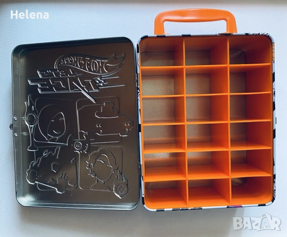 Метална кутия / куфарче за 18 колички Hot Wheels Let's Race (Оригинал), снимка 5 - Коли, камиони, мотори, писти - 55177178