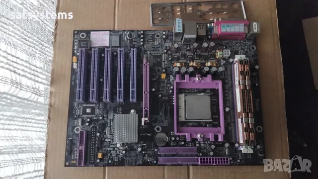 Дънна платка Soltek SL-K8AN2-GR Socket 754 CPU+FAN+RAM, снимка 3 - Дънни платки - 55609439