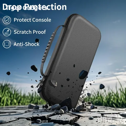 Калъф HEYSTOP за Nintendo Switch 2, твърд преносим кейс с място за 12 игри, Черен, снимка 7 - Аксесоари - 55575513