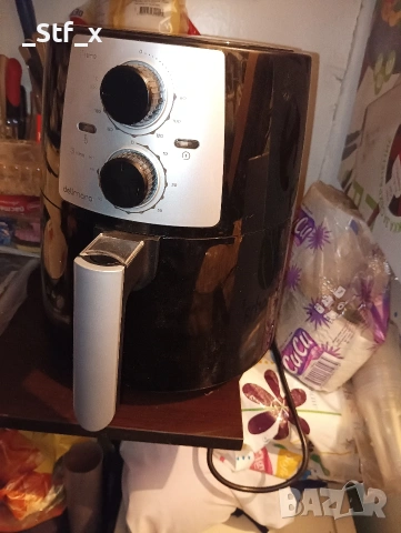 AIR FRIER DELIMANO работи перфектно почти не е използвано , снимка 2 - Фритюрници - 54370613