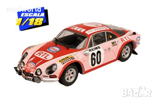 Alpine Renault A 110 1600 1972 Pat Moss Carlsson - мащаб 1:18 на DeAgostini моделът е нов в кутия