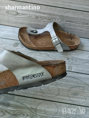 Birkenstock N 38 кожени чехли, снимка 2 - Чехли - 55081983