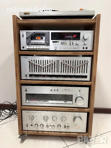 🔊ТОП аудио система TECHNICS - усилвател, тунер, триглав дек, еквалайзер, грамофон, рак шкаф🔉