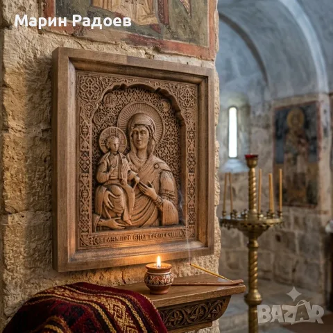 Дърворезба Икони, снимка 5 - Икони - 55394245