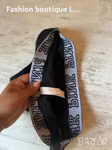 2.5 евро дамски черни бикини на марката PINK размер S памучни с ластик на кръста 🖤, снимка 5 - Бельо - 55422818