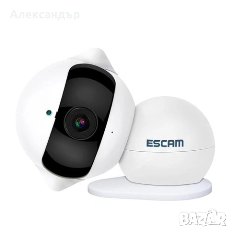 IP камера за нощно виждане 360 градуса ротационна аларма ESCAM Elf QF200 WiFi Двупосочно аудио, снимка 6 - IP камери - 54174857