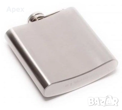 Луксозна Бутилка за Алкохол от Неръждаема Стомана. Манерка за Спиртни Напитки. Бутилкики Манерки