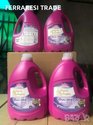 Течен перилен препарат за бяло и цветно пране Schiuma Di Marsiglia / Ariete на едро и дребно 