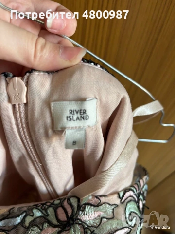 Дантелена рокля River Island XS/S – Нова, снимка 2 - Рокли - 55269835