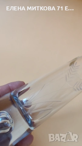 Кристална ваза с масивна основа, снимка 8 - Вази - 54000016