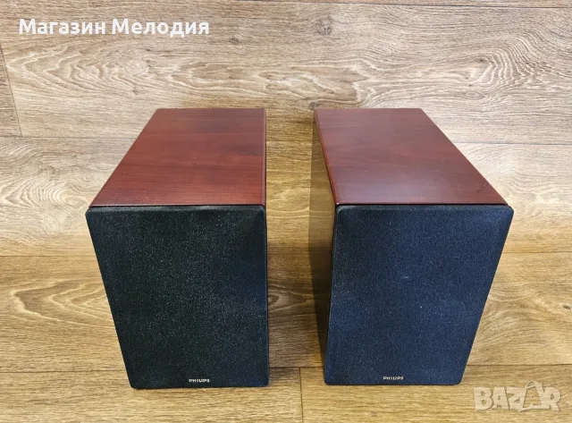 Тонколони Philips MCM772 Heritage – Елегантен дизайн от истинско дърво и кристално чист Hi-Fi звук, снимка 4 - Тонколони - 55361626