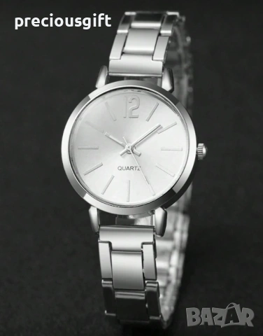 Дамски комплект от 5 части - часовник, гердан, гривна, пръстен и обеци, снимка 5 - Дамски - 54139236