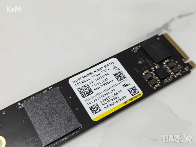1TB NVMe M.2 SSD (PCIe 4.0 x4) gen4 WD PC SN5000S ссд 1тб хард , снимка 2 - Твърди дискове - 55609446