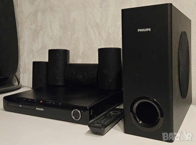 Домашно кино Philips 5.1 - 600W (TOP PRODUCT) ПЪЛЕН КОМПЛЕКТ!, снимка 4 - Аудиосистеми - 54017425