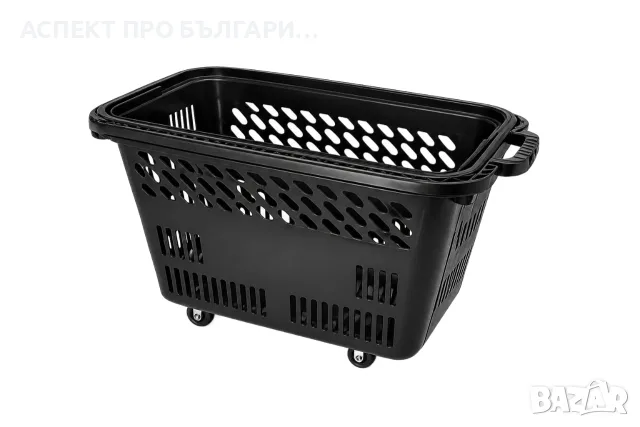 Кошница за пазаруване 54л на колелца , снимка 6 - Оборудване за магазин - 52498159