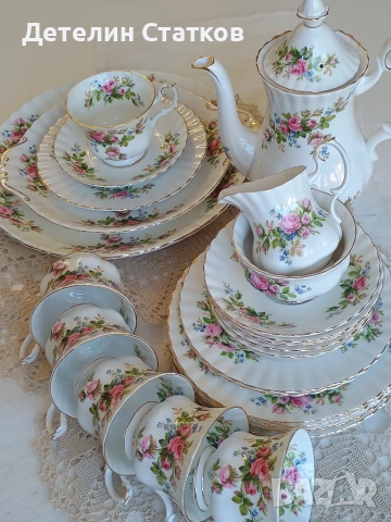 Порцеланов сервиз Royal Albert "Moss Rose"