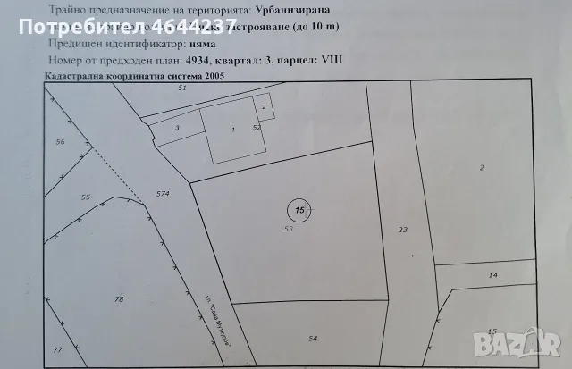ПРОДАВА Парцел, гр. Монтана, кв. Кошарник, снимка 3 - Парцели - 55402524