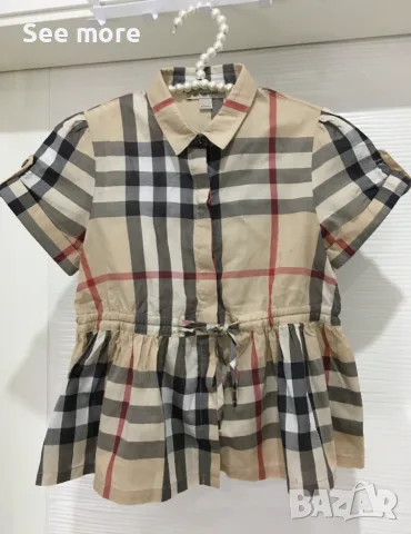 Детска риза/туника на BURBERRY за момиче 6Г/114 см