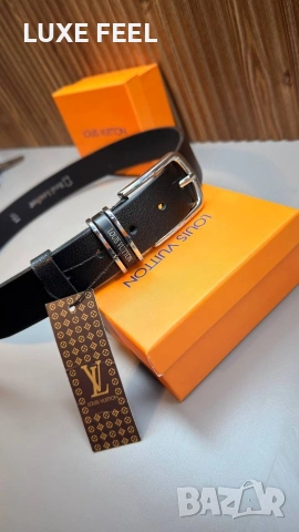 Louis Vuitton ⚜️ Естествена Кожа⚜️ Унисекс Колани , снимка 7 - Колани - 54795091