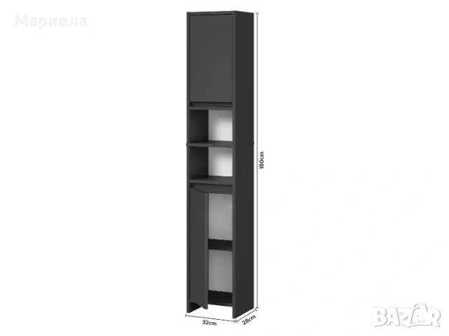 Шкаф за баня 180 см., снимка 13 - Шкафове - 55132331