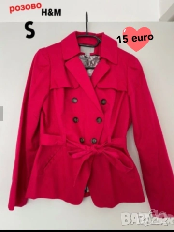 Дълго пухкаво палто Сака Zara H&M Bershka Forever21 (S/M), снимка 13 - Сака - 38112865