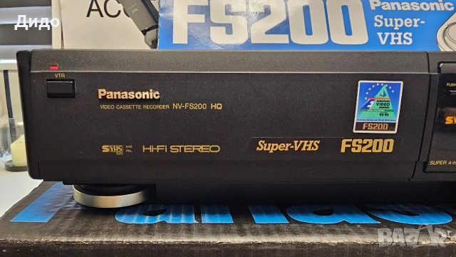 Panasonic NV-FS200 S-VHS video recorder! Видеорекордер. , снимка 5 - Плейъри, домашно кино, прожектори - 55115912