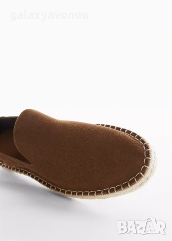 Mango Мъжки еспадрили от велур с юта, снимка 3 - Мокасини - 54067697