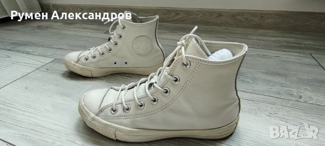 Оригинални бели дамски кецове CONVERSE VINTAGE CTAS-HI EUR38, снимка 7 - Маратонки - 54099955