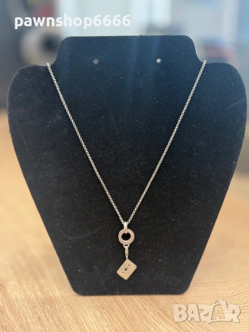 Сребърно колие Thomas Sabo Charm Club с талисман "Аудио касета" – Сребро 925, снимка 5 - Колиета, медальони, синджири - 55098589