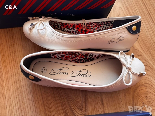Балеринки Tom Tailor 37 номер, снимка 6 - Маратонки - 54550318