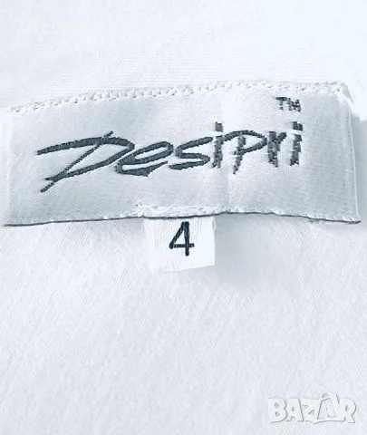 Елегантен дизайнерски снежнобял топ Desipri от Despoina Desipri, снимка 9 - Корсети, бюстиета, топове - 55348711