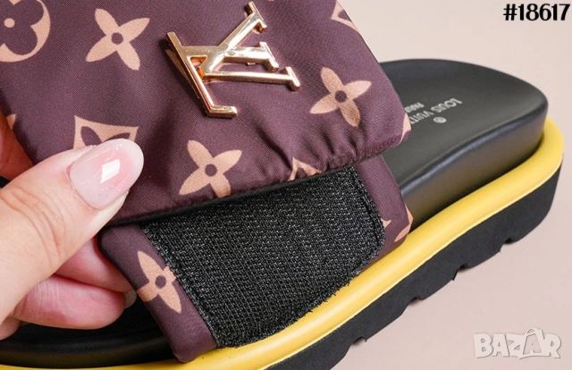 луксозните дамски чехли Louis Vuitton Pool Pillow Flat Comfort Mule номер 36, снимка 7 - Чехли - 55226012