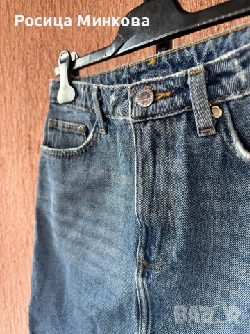 Къса дънкова пола H&M, снимка 3 - Поли - 53990255