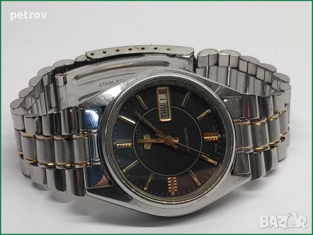 Мъжки часовник ''Seiko 5'' автоматичен, снимка 2 - Антикварни и старинни предмети - 54084634