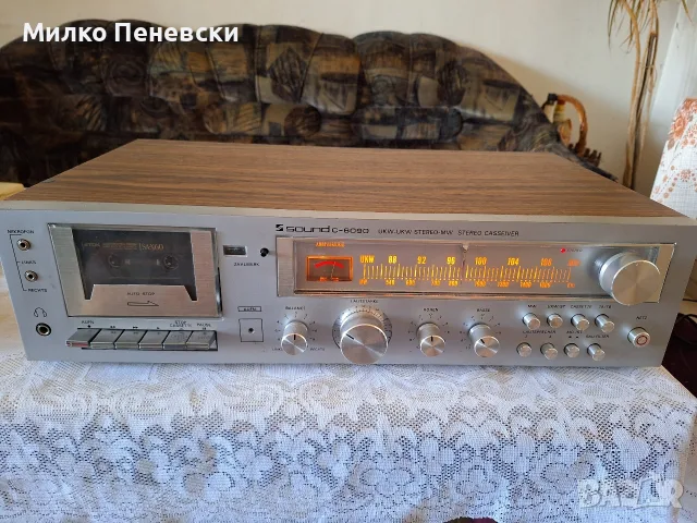 SOUND C 6090 VINTAGE HIFI STEREO CASSEIVAR.MADE IN WEST GERMANY.